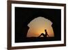 Girl watching sunset in Cesarea-Godong-Framed Photographic Print