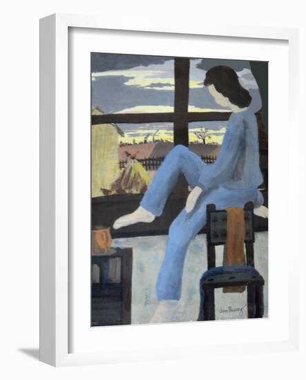 Girl Watching the Dawn, 1950-Joan Thewsey-Framed Giclee Print