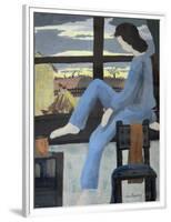 Girl Watching the Dawn, 1950-Joan Thewsey-Framed Premium Giclee Print