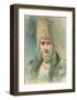 Girl Wearing a Kokoshnik and Pearl Choker-Leon Bakst-Framed Premium Giclee Print