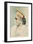 Girl Wearing a Kokoshnik in Profile-Leon Bakst-Framed Premium Giclee Print