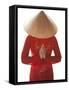 Girl Wearing Ao Dai Dress, Hanoi, Vietnam-Jon Arnold-Framed Stretched Canvas