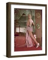 Girl Wears Towel, Colour-Charles Woof-Framed Photographic Print