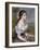 Girl Wih Flowers, C1900-Pierre-Auguste Renoir-Framed Giclee Print