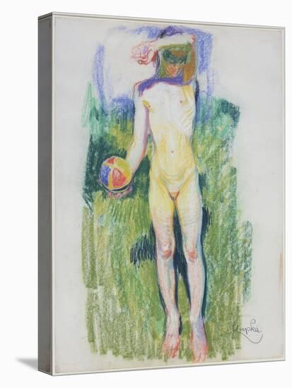 Girl with a Ball-Frantisek Kupka-Stretched Canvas