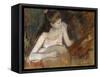 Girl with a Banjo-Mary Cassatt-Framed Stretched Canvas