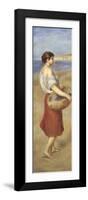 Girl with a Basket of Fish-Pierre-Auguste Renoir-Framed Art Print