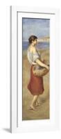 Girl with a Basket of Fish-Pierre-Auguste Renoir-Framed Art Print