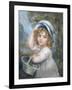 Girl with a Basket of Flowers-John Russell-Framed Giclee Print