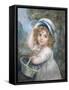 Girl with a Basket of Flowers-John Russell-Framed Stretched Canvas