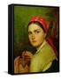 Girl with a Birch-Bark Jar, C.1824-Aleksei Gavrilovich Venetsianov-Framed Stretched Canvas