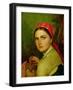 Girl with a Birch-Bark Jar, C.1824-Aleksei Gavrilovich Venetsianov-Framed Giclee Print