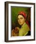 Girl with a Birch-Bark Jar, C.1824-Aleksei Gavrilovich Venetsianov-Framed Giclee Print