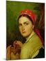 Girl with a Birch-Bark Jar, C.1824-Aleksei Gavrilovich Venetsianov-Mounted Giclee Print