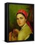 Girl with a Birch-Bark Jar, C.1824-Aleksei Gavrilovich Venetsianov-Framed Stretched Canvas