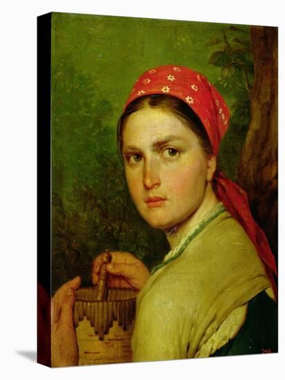 Girl with a Birch-Bark Jar, C.1824-Aleksei Gavrilovich Venetsianov-Stretched Canvas