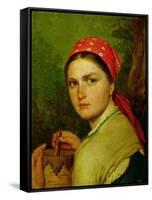 Girl with a Birch-Bark Jar, C.1824-Aleksei Gavrilovich Venetsianov-Framed Stretched Canvas