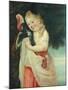 Girl with a Bird-John Hoppner-Mounted Giclee Print