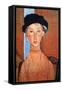 Girl with a Black Hat, 1918-Amedeo Modigliani-Framed Stretched Canvas