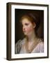 Girl with a Blue Ribbon-Jean-Baptiste Greuze-Framed Giclee Print