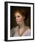 Girl with a Blue Ribbon-Jean-Baptiste Greuze-Framed Giclee Print