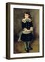 Girl with a Blue Sash, Late 19th-Early 20th Century-Pierre-Auguste Renoir-Framed Giclee Print