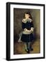 Girl with a Blue Sash, Late 19th-Early 20th Century-Pierre-Auguste Renoir-Framed Giclee Print