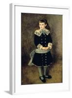 Girl with a Blue Sash, Late 19th-Early 20th Century-Pierre-Auguste Renoir-Framed Giclee Print