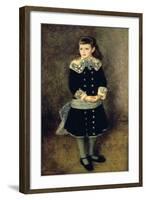 Girl with a Blue Sash, Late 19th-Early 20th Century-Pierre-Auguste Renoir-Framed Giclee Print