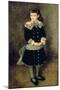 Girl with a Blue Sash, Late 19th-Early 20th Century-Pierre-Auguste Renoir-Mounted Giclee Print