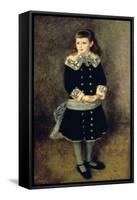 Girl with a Blue Sash, Late 19th-Early 20th Century-Pierre-Auguste Renoir-Framed Stretched Canvas