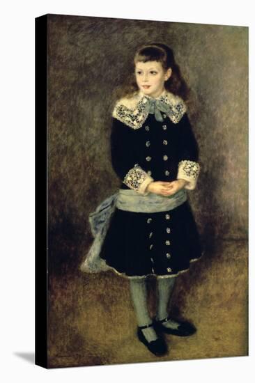 Girl with a Blue Sash, Late 19th-Early 20th Century-Pierre-Auguste Renoir-Stretched Canvas