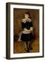 Girl with a Blue Sash-Pierre-Auguste Renoir-Framed Giclee Print