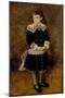 Girl with a Blue Sash-Pierre-Auguste Renoir-Mounted Giclee Print