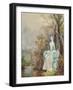 Girl with a Book Seated in a Park, C.1750-Thomas Gainsborough-Framed Giclee Print