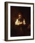 Girl with a Broom, 1640-Rembrandt van Rijn-Framed Giclee Print