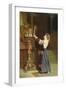 Girl with a Candle, 1908 (Oil on Canvas)-Remy Cogghe-Framed Giclee Print