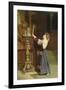 Girl with a Candle, 1908 (Oil on Canvas)-Remy Cogghe-Framed Giclee Print