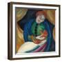 Girl with a Cat II, 1912-Franz Marc-Framed Giclee Print