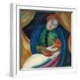 Girl with a Cat II, 1912-Franz Marc-Framed Giclee Print