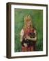 Girl with a cat-Christian Krohg-Framed Giclee Print