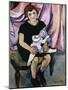 Girl with a Doll; Fillette a La Poupee, 1920-Suzanne Valadon-Mounted Giclee Print