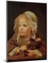 Girl with a Doll-Jean-Baptiste Greuze-Mounted Giclee Print
