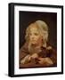 Girl with a Doll-Jean-Baptiste Greuze-Framed Giclee Print