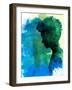 Girl With a Dragon Tattoo Watercolor-Lana Feldman-Framed Art Print