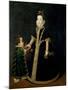 Girl with a Dwarf, Thought to be a Portrait of Margarita of Savoy-Sofonisba Anguisciola-Mounted Giclee Print