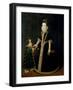 Girl with a Dwarf, Thought to be a Portrait of Margarita of Savoy-Sofonisba Anguisciola-Framed Giclee Print