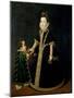 Girl with a Dwarf, Thought to be a Portrait of Margarita of Savoy-Sofonisba Anguisciola-Mounted Giclee Print