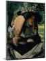 Girl with a Fan, 1870-1871-James Jacques Joseph Tissot-Mounted Premium Giclee Print