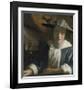 Girl with a Flute-Jan Vermeer-Framed Premium Giclee Print